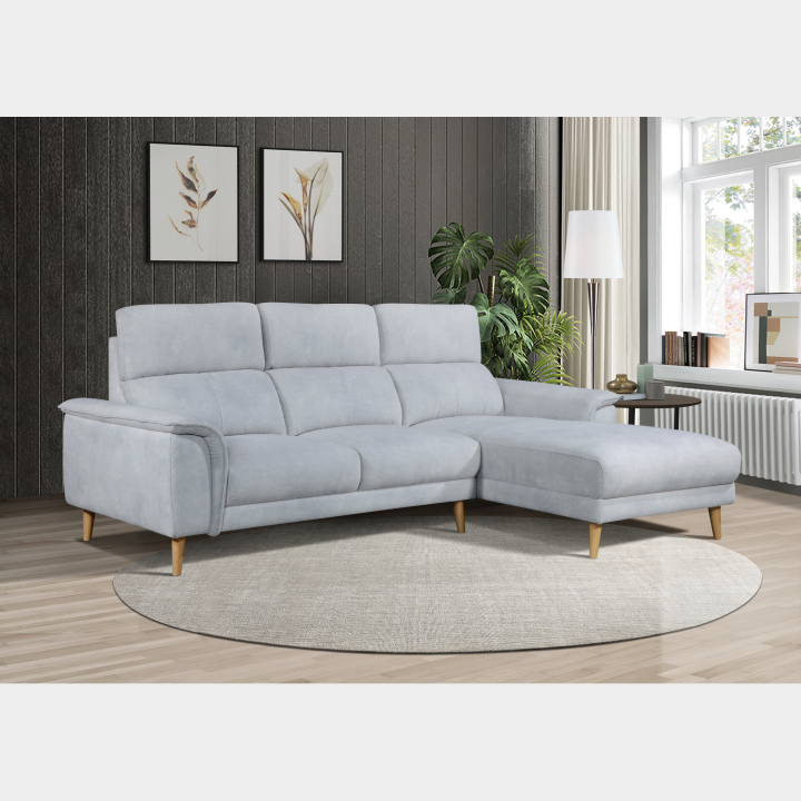 (Super Combo) Goodnite Fabric L-Shape Sofa (ML3750) + TV Cabinet + Coffee Table (SATV63027+SACT63028)