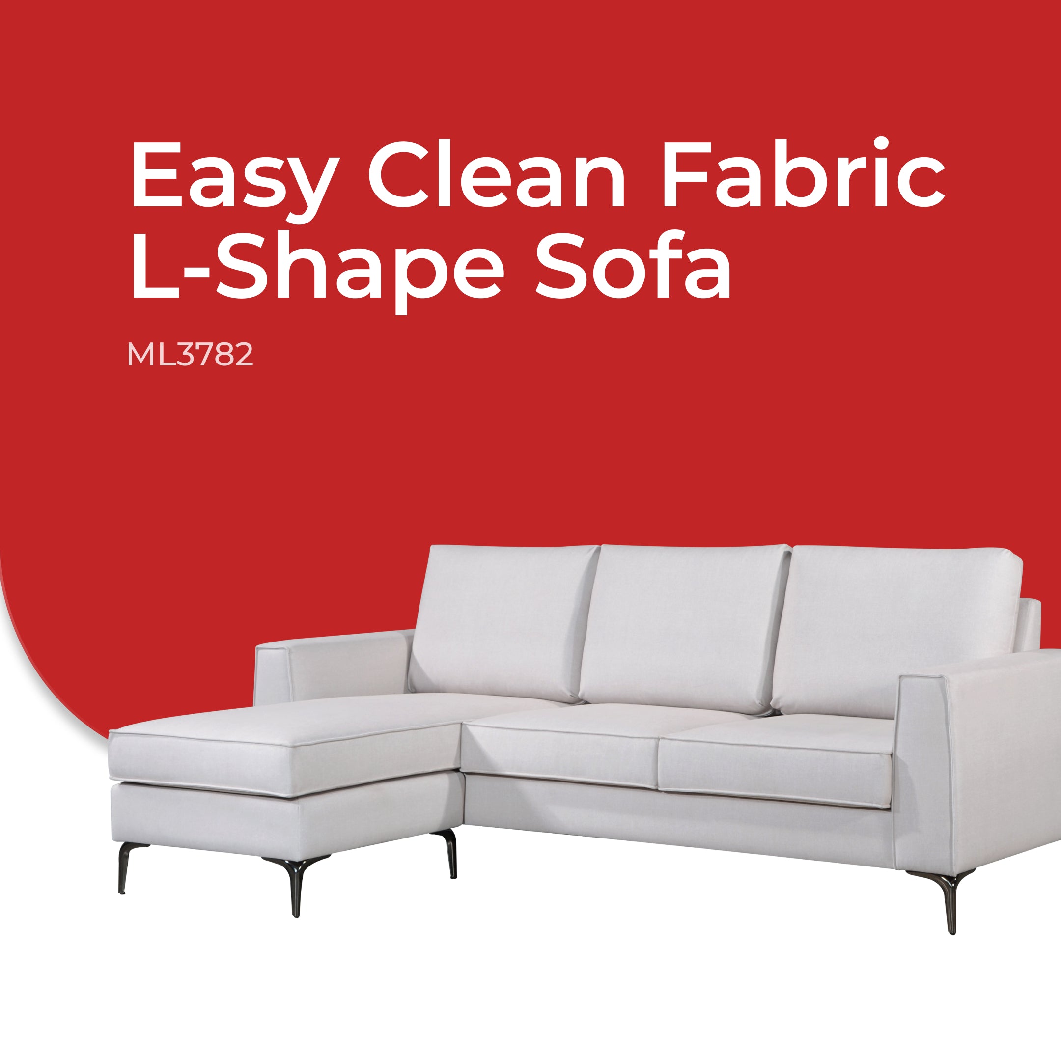 Goodnite Fabric L-Shape (ML3782), 5 Years Warranty
