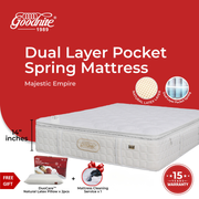 Goodnite Majestic Empire Dual Layer Pocket Spring Mattress (14 Inch) with with Single/ Super Single/ Queen/ King