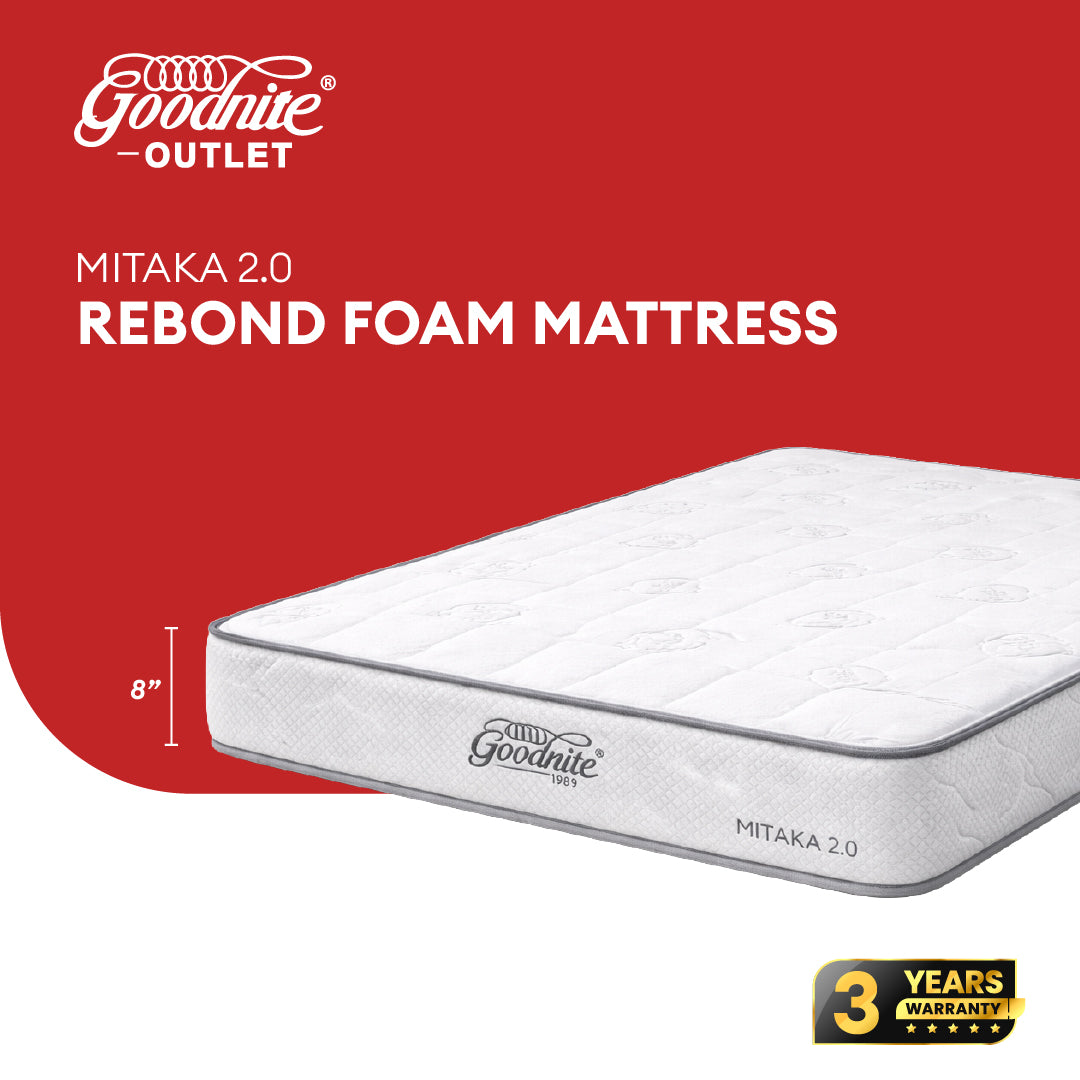 Goodnite Mitaka 2.0 Rebond Foam Mattress (5 Inch/ 8 Inch) with Single/ Super Single/ Queen/ King