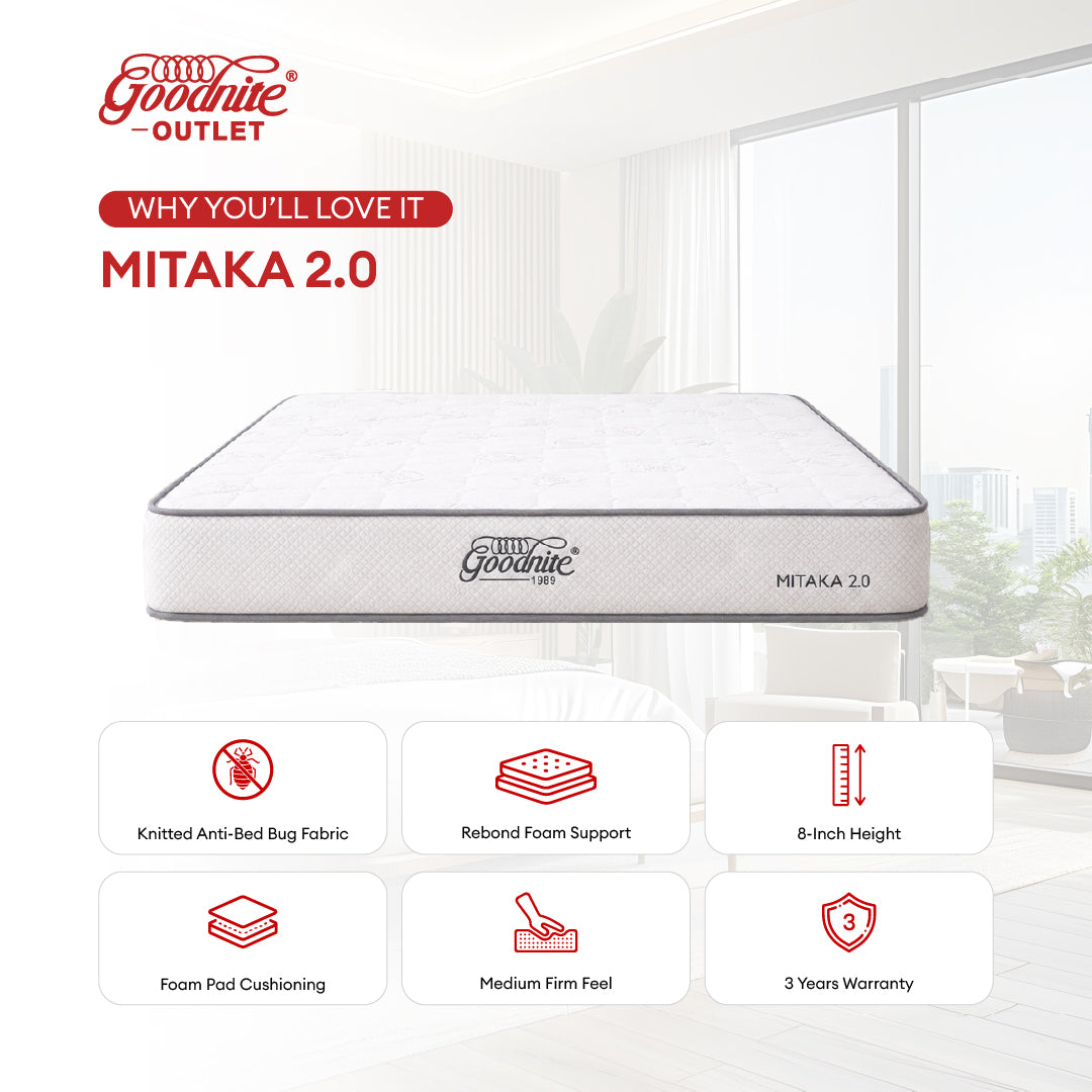 Goodnite Mitaka 2.0 Rebond Foam Mattress (5 Inch/ 8 Inch) with Single/ Super Single/ Queen/ King