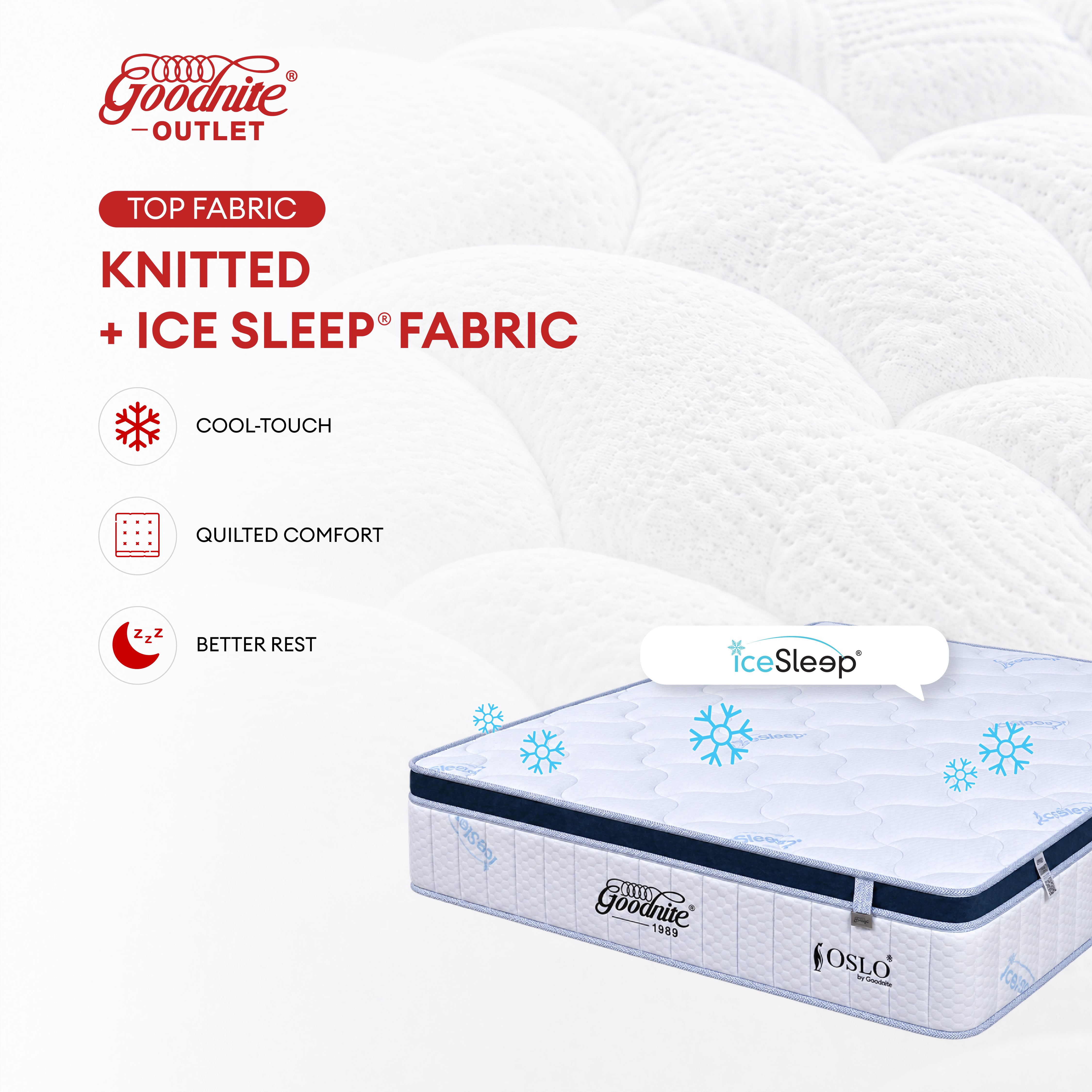 Goodnite Oslo 6 Turn Posture Spring Mattress (10 Inch) with Single/ Super Single/ Queen/ King