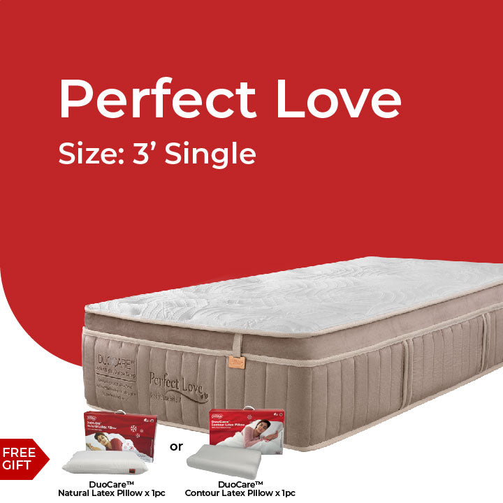 Goodnite Perfect Love Dual Layer Pocket Spring Mattress (13 Inch) with Single/ Super Single/ Queen/ King