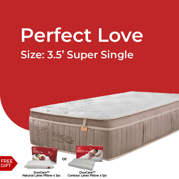 Goodnite Perfect Love Dual Layer Pocket Spring Mattress (13 Inch) with Single/ Super Single/ Queen/ King