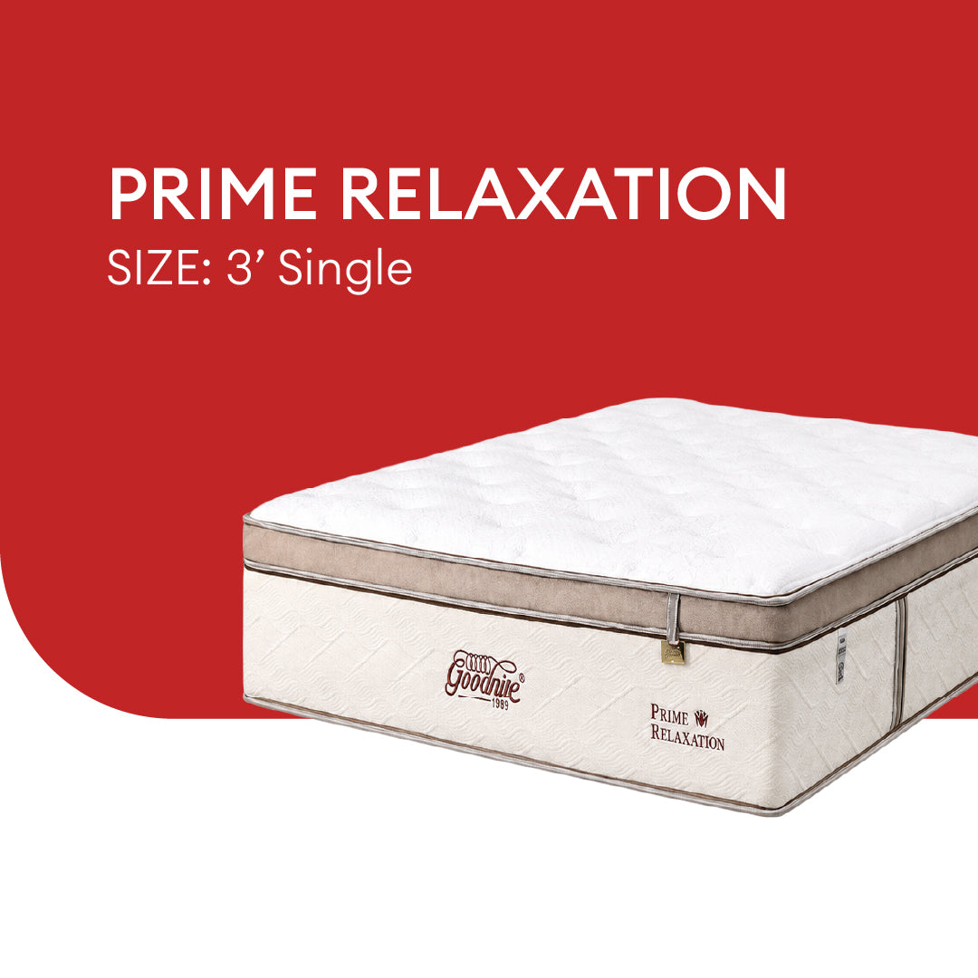 Goodnite Prime Relaxation Mattress 5 Zone Pocket Spring Mattress (13 Inch) with Single/ Super Single/ Queen/ King