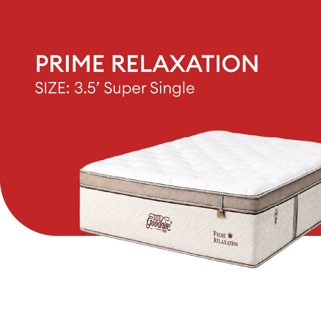 Goodnite Prime Relaxation Mattress 5 Zone Pocket Spring Mattress (13 Inch) with Single/ Super Single/ Queen/ King