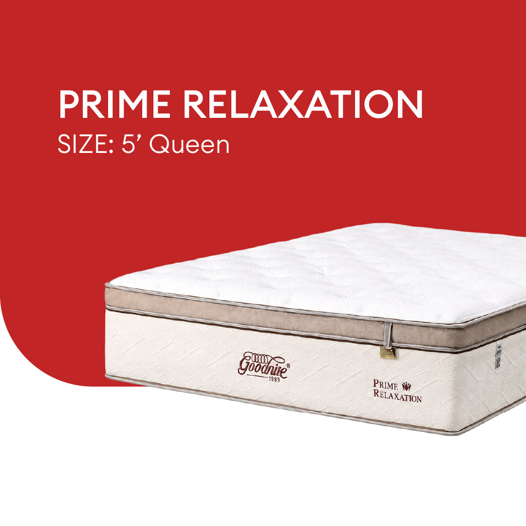 Goodnite Prime Relaxation Mattress 5 Zone Pocket Spring Mattress (13 Inch) with Single/ Super Single/ Queen/ King