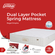 Goodnite Regal Empire Dual Layer Pocket Spring Mattress (12.5 Inch) with with Single/ Super Single/ Queen/ King