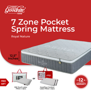 Goodnite Royal Nature 7 Zone Pocket Spring Mattress (12.5 Inch) with Single/ Queen/ King