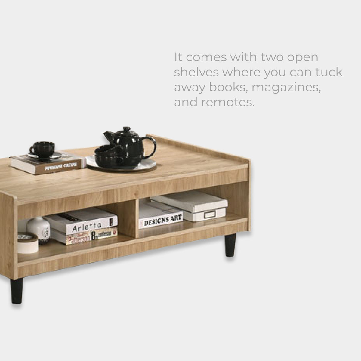 (Super Combo) Goodnite Fabric L-Shape Sofa (ML3750) + TV Cabinet + Coffee Table (SATV63027+SACT63028)