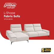 Goodnite L-Shape Fabric Sofa (SF1076), 5 Years Warranty