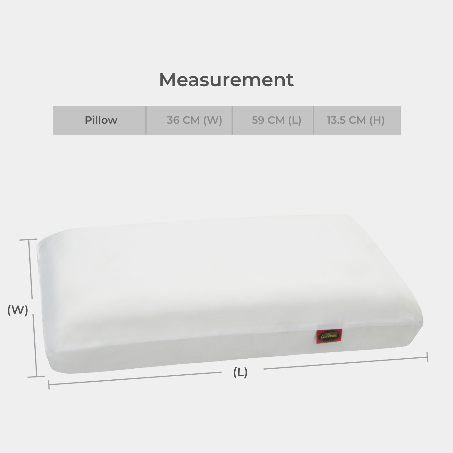 Goodnite Synthetic Rubber Pillow (Firm)