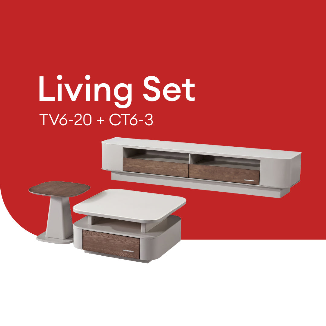 Goodnite Living Set (TV6-20+CT6-3), TV Cabinet + Coffee Table Set