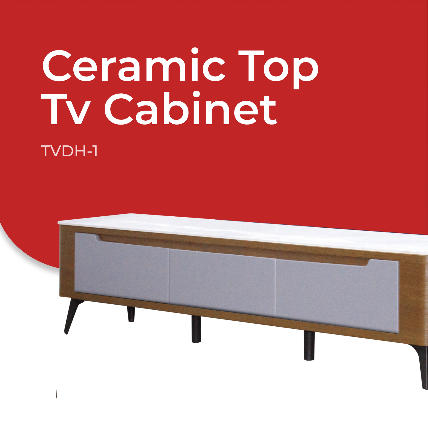 Goodnite Living Set (TVDH-1 + CTC19), Ceramic Top TV Cabinet + Coffee Table