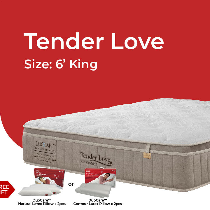 Goodnite Tender Love 5 Zone Pocket Spring Mattress (12.5 Inch) with Single/ Super Single/ Queen/ King