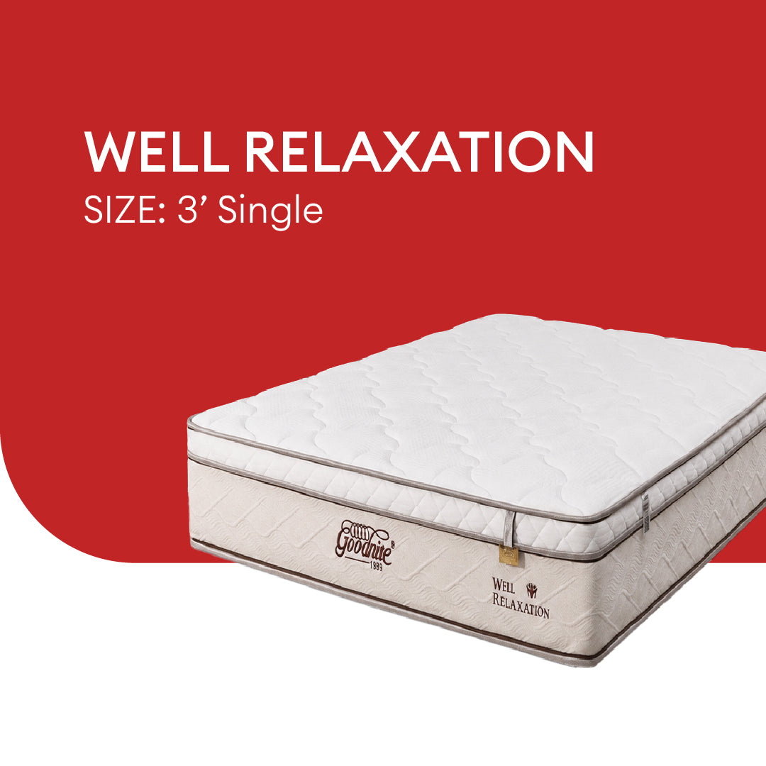 Goodnite Well Relaxation 5 Zone Pocket Spring Mattress (11Inch) with Single/ Super Single/ Queen/ King