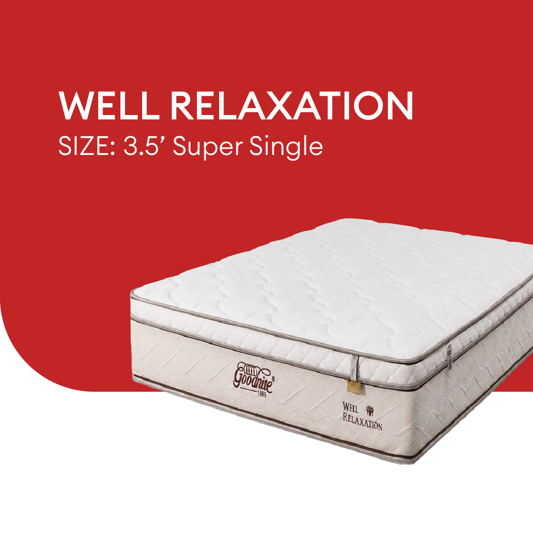 Goodnite Well Relaxation 5 Zone Pocket Spring Mattress (11Inch) with Single/ Super Single/ Queen/ King