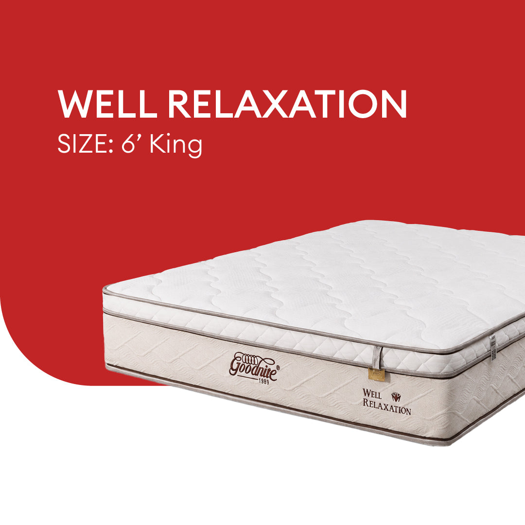 Goodnite Well Relaxation 5 Zone Pocket Spring Mattress (11Inch) with Single/ Super Single/ Queen/ King