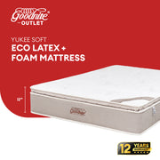 Goodnite Yukee Soft Eco Latex Foam Mattress (12 Inch) with Single/ Super Single/ Queen/ King