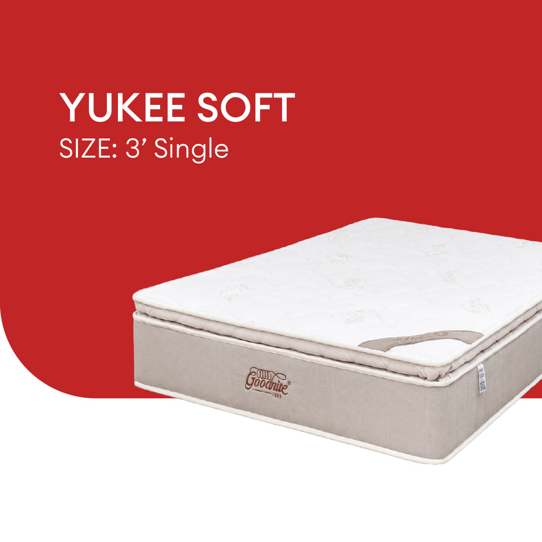 Goodnite Yukee Soft Eco Latex Foam Mattress (12 Inch) with Single/ Super Single/ Queen/ King