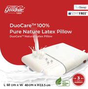 [NEW] Goodnite Duocare™ Natural Latex Pillow 60cm x 40cm x 13.5cm (Statfree® + IceSleep®)