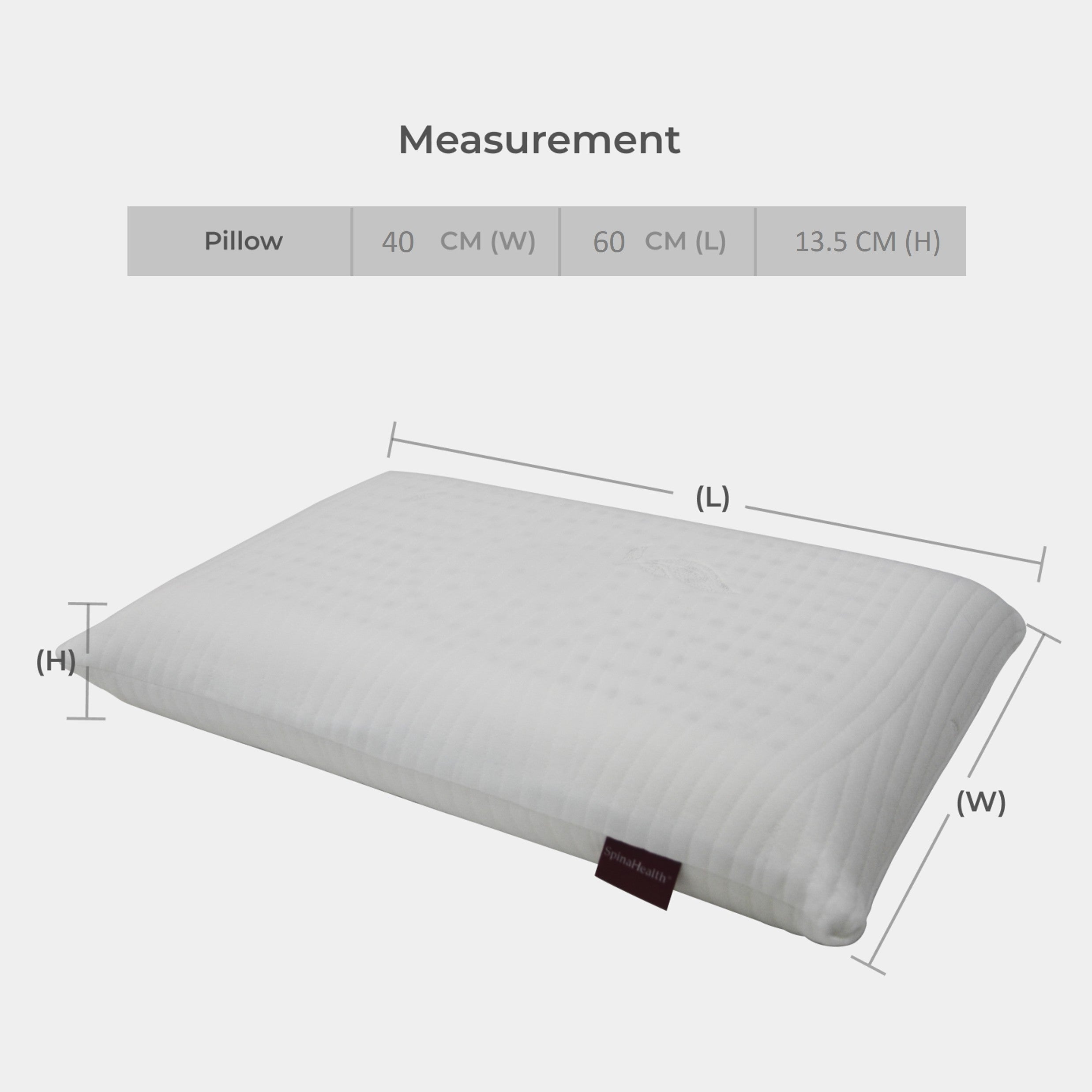 Goodnite Silk Touch Latex Pillow 60cm x 40cm x 13.5cm
